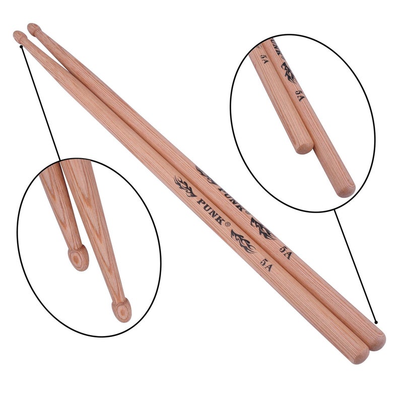 PUNK Professional Drum Sticks 5A Hickory Wood Drumsticks Musical Instruments Drum Sticks One Pair - Image 4